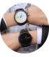 CW010 - Black & White PU Leather Couple Watches